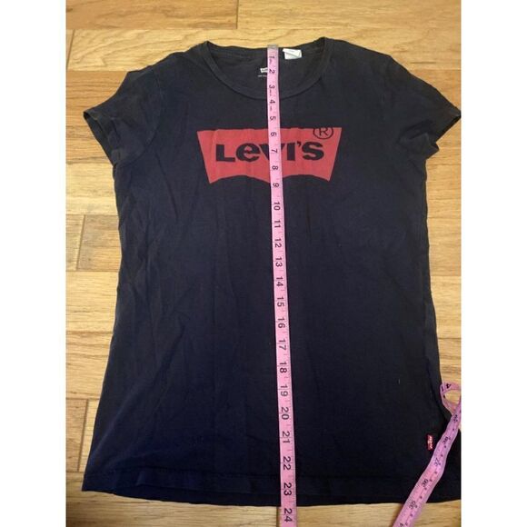 Levi's women's black classic logo single stitch short sleeve t-shirt size small - Picture 6 of 8
